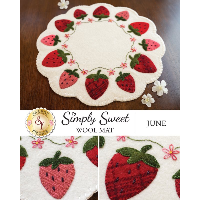 Simply Sweet Mats - June - Wool Kit
