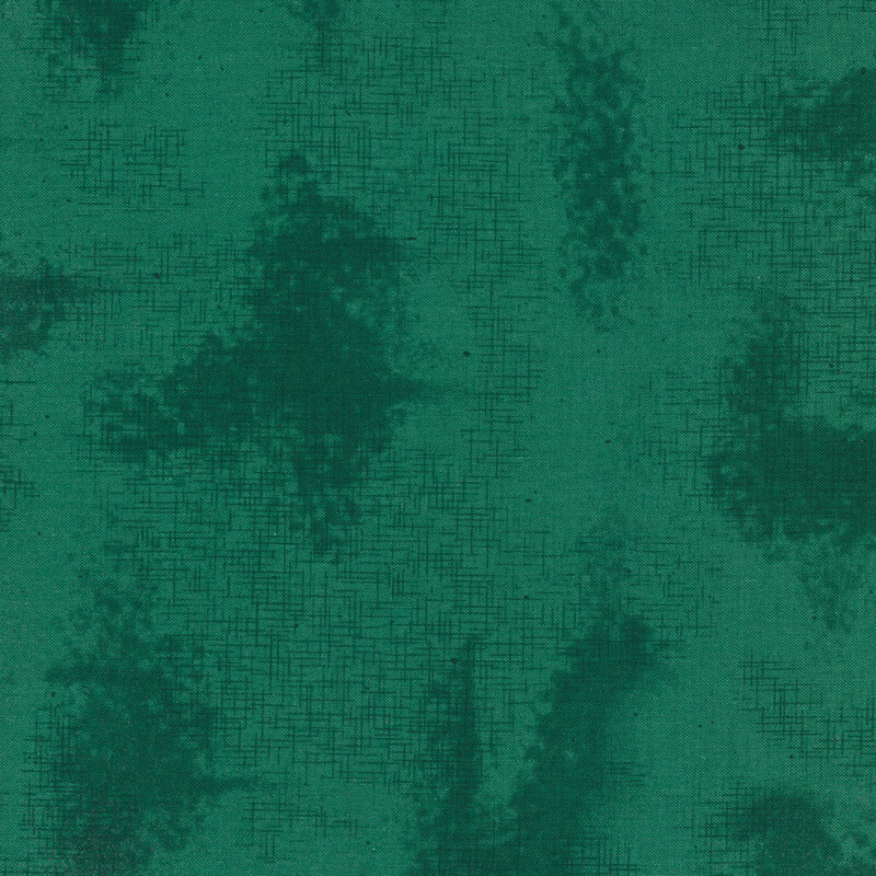 A basic teal fabric with crosshatching and mottling