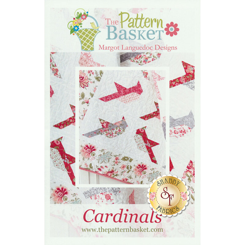 The front of the Cardinals pattern showing some of the finished quilt