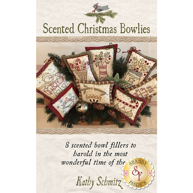 The front of the Scented Christmas Bowlies showing the pillows you will be making