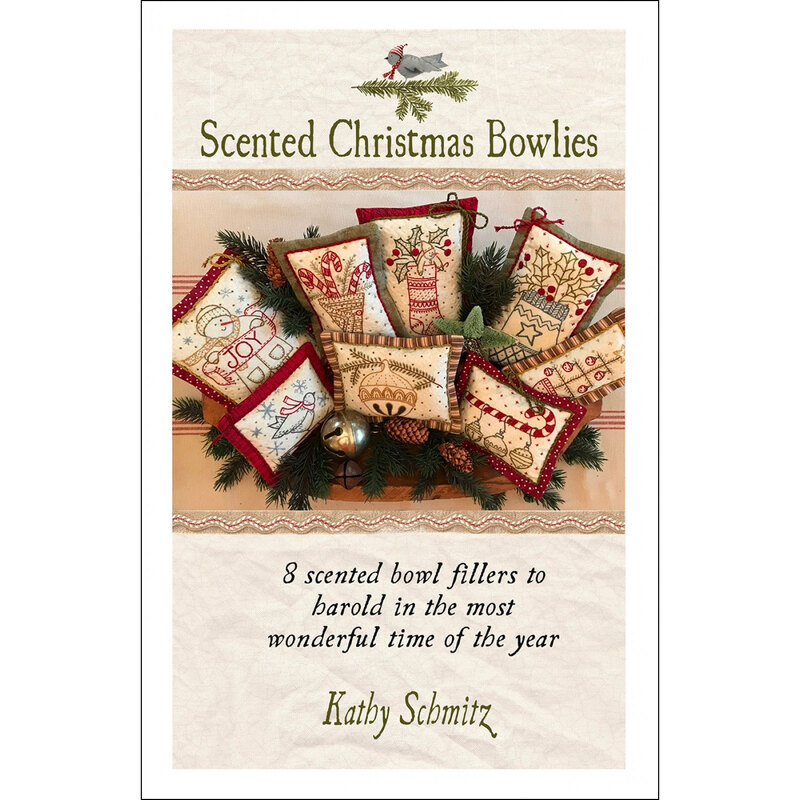The front of the Scented Christmas Bowlies pattern by Kathy Schmitz