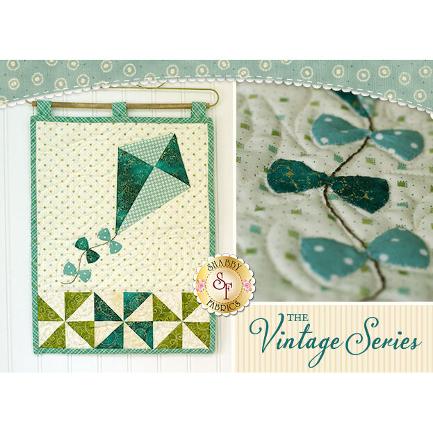 Vintage Kite Wall Hanging - July - Traditional Kit | Shabby Fabrics