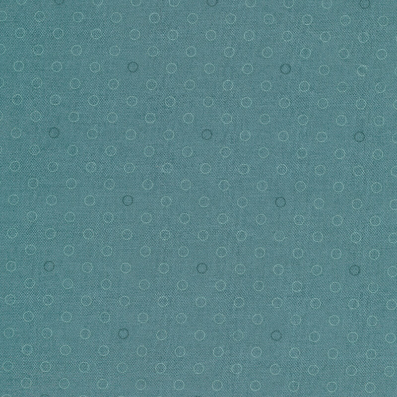 A basic teal tonal polka dot print | Shabby Fabrics