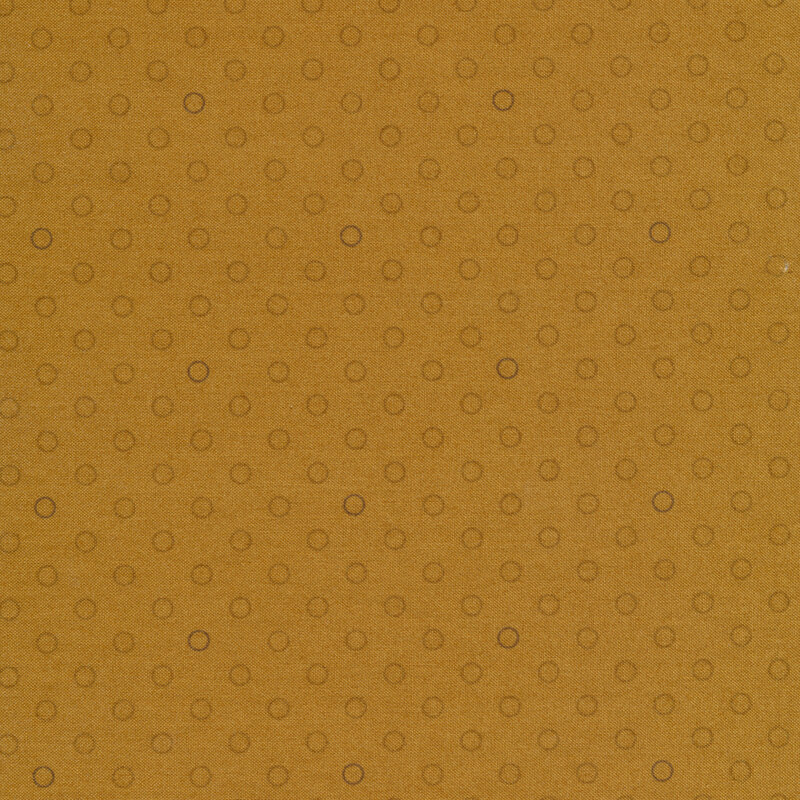 A basic tan polka dot fabric with tonal rings | Shabby Fabrics