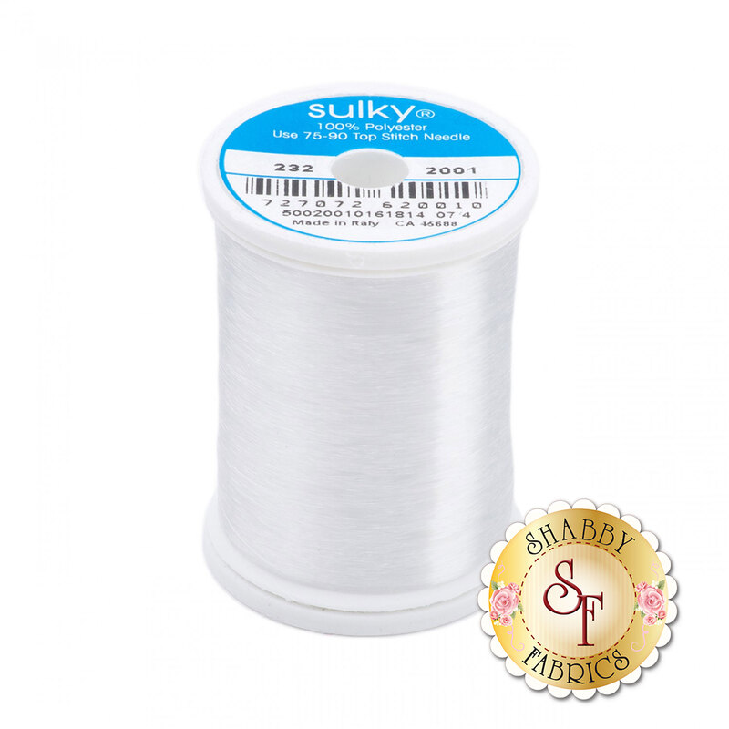 Sulky Invisible Polyester Thread - 2200yd Spool | Shabby Fabrics