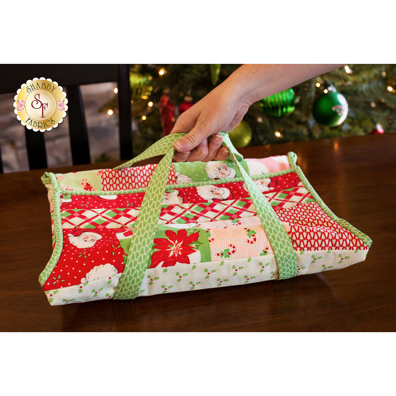 Quilt As You Go Casserole Caddy Kit Swell Christmas Shabby Fabrics