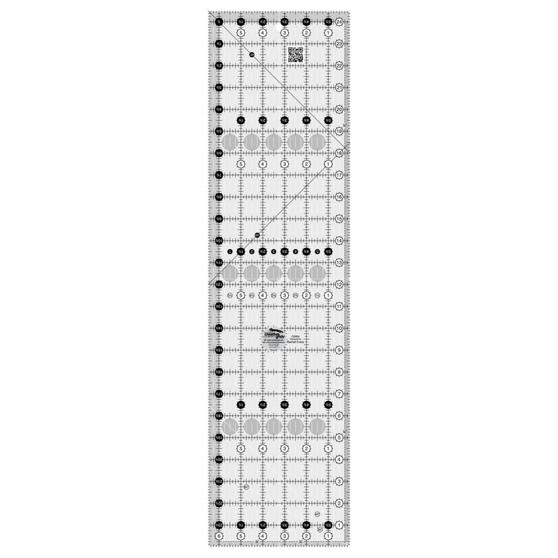 Creative Grids 8-1/2-Inch X 24-1/2-Inch Quilt Ruler CGR824