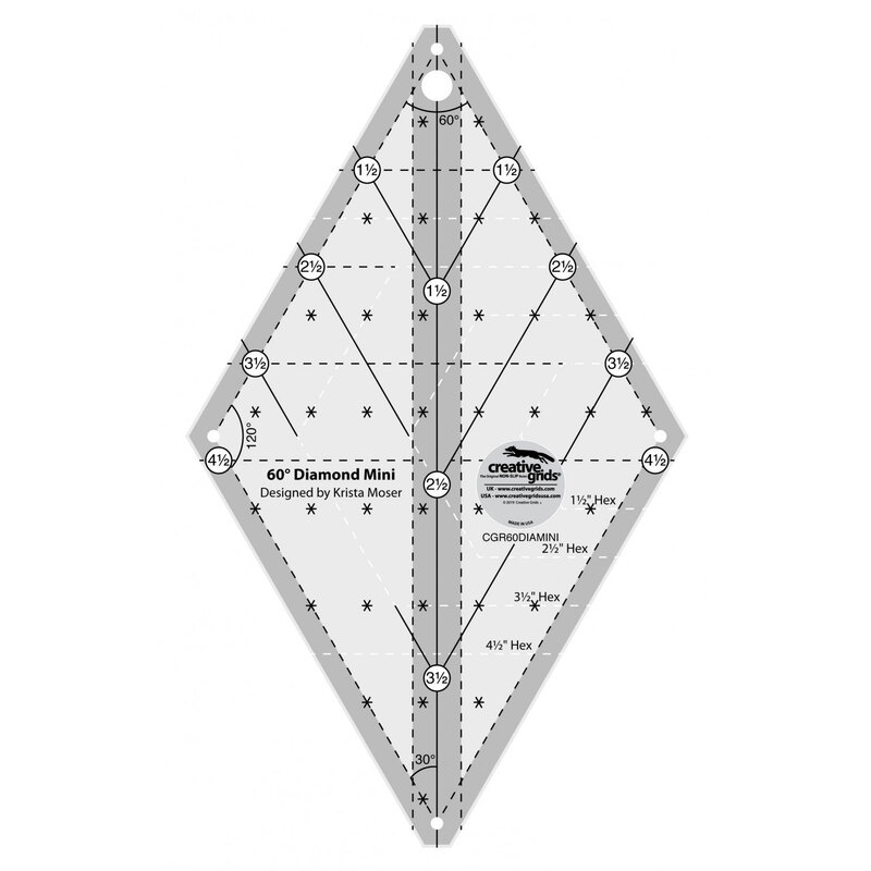 Creative Grids 60° Mini Diamond Ruler #CGR60DIAMINI