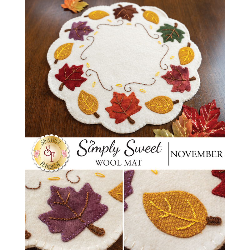 The wool Simply Sweet Mats for November