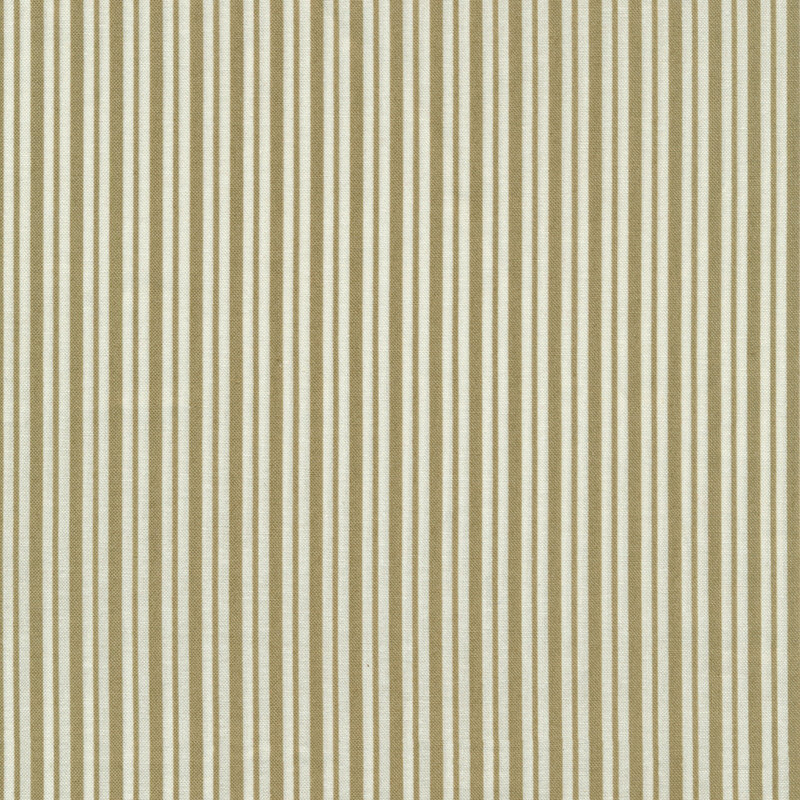 Tan and white striped fabric | Shabby Fabrics