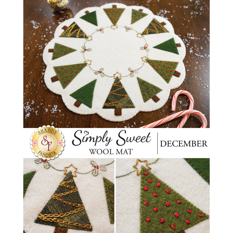 The wool Simply Sweet Mats for December