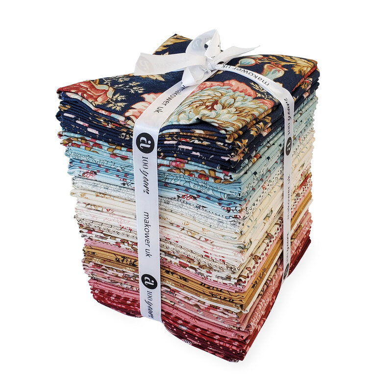 A collage of the 36 fabrics included in the Super Bloom collection | Shabby Fabrics