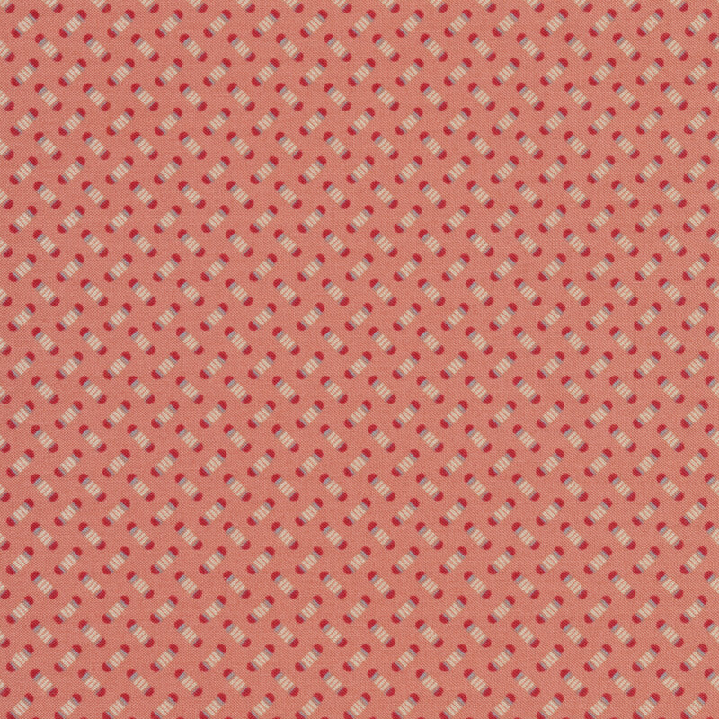 Small alternating pea pods on a pink background | Shabby Fabrics