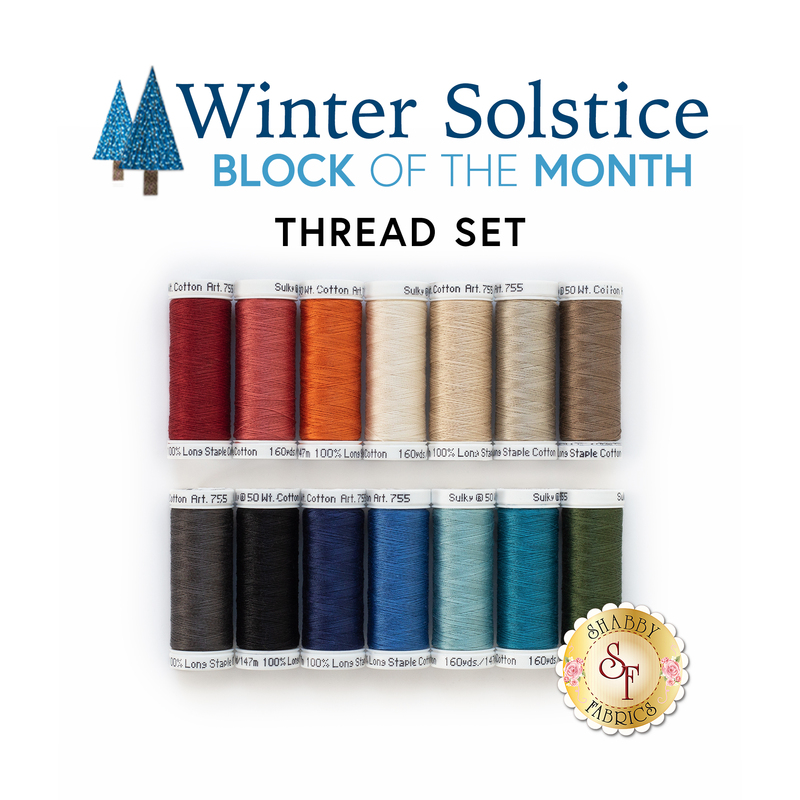 The Winter Solstice 14pc Thread Set | Shabby Fabrics