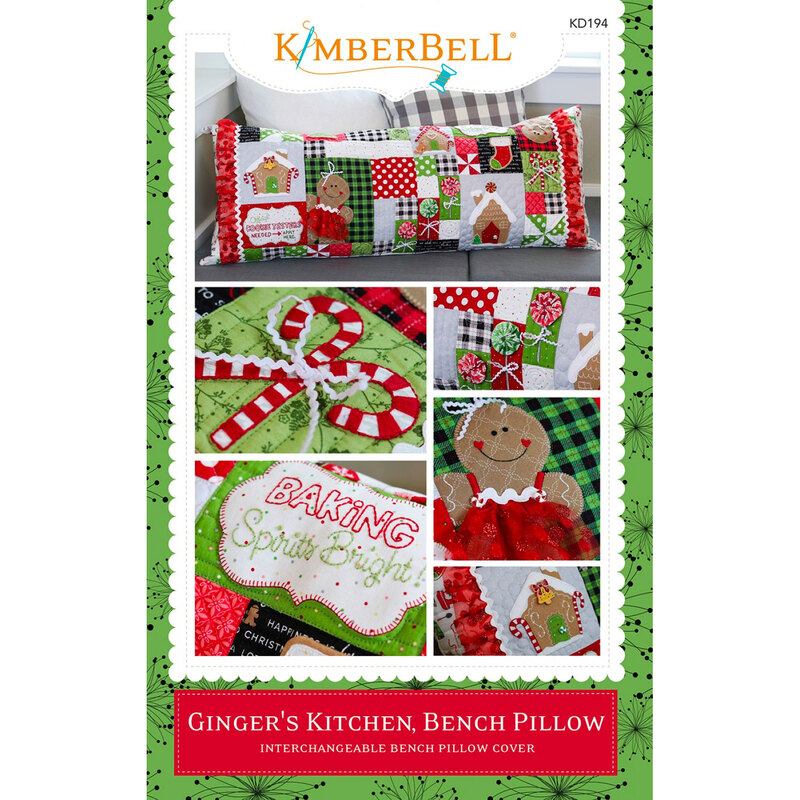 Gingers Kitchen Kimberbell Bench Pillows Machine Embroidery 