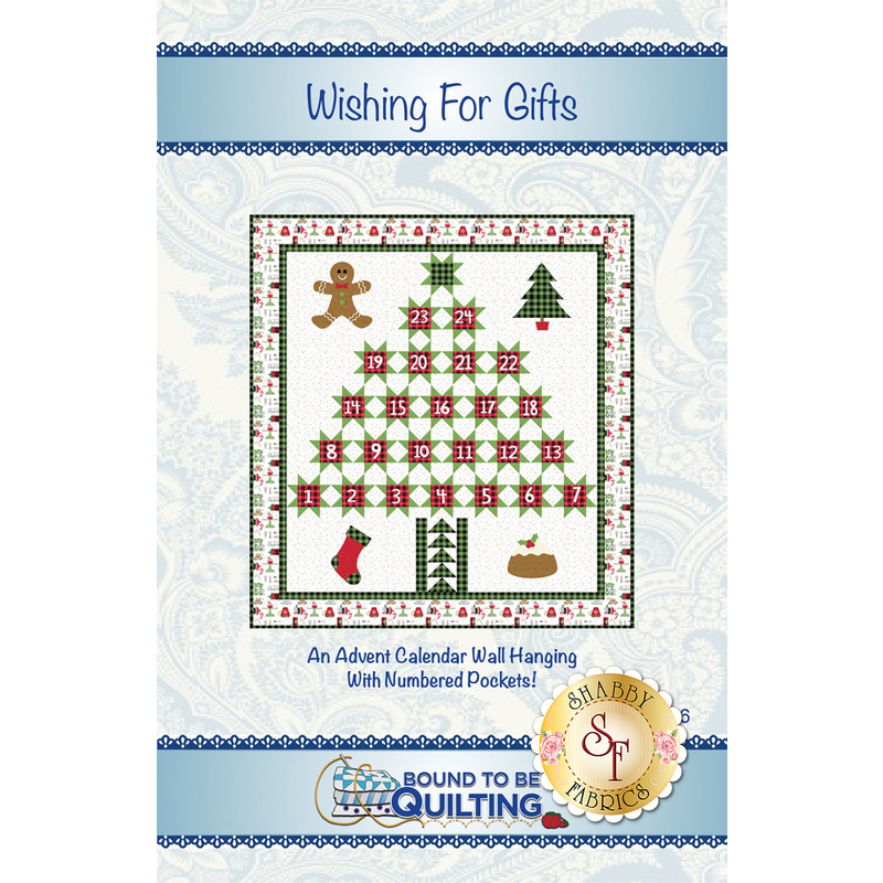 Wishing For Gifts Advent Calendar Wall Hanging Pattern Shabby Fabrics