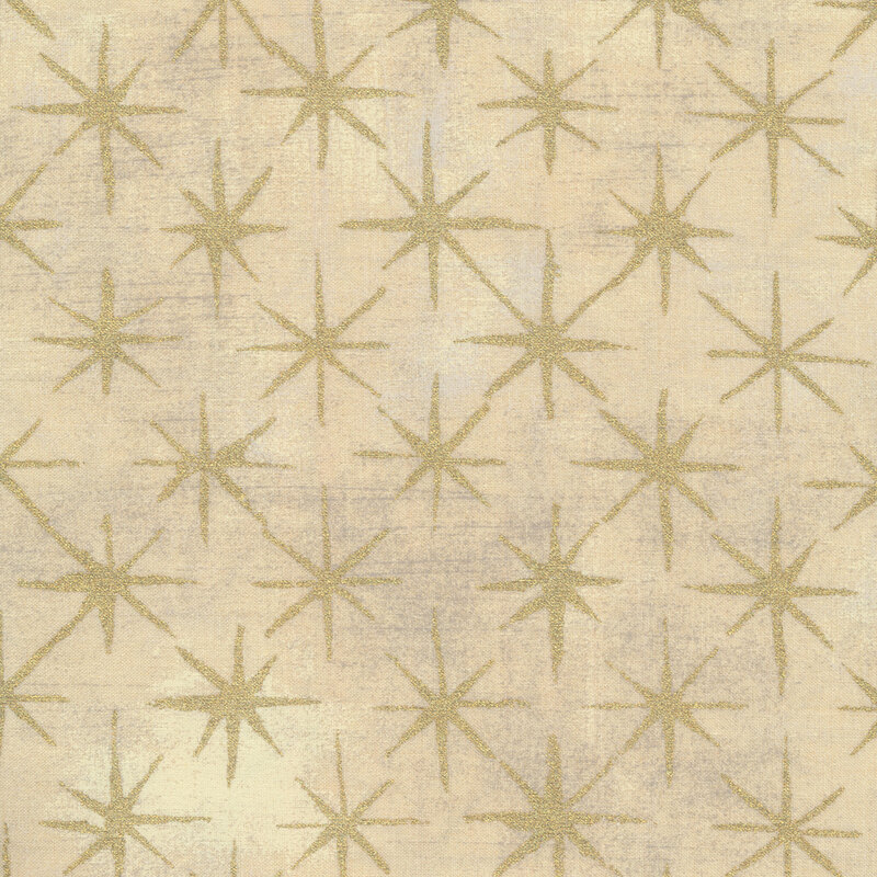 Grunge Seeing Stars Metallic by Basic Grey for Moda Fabrics 30148-13M Manilla