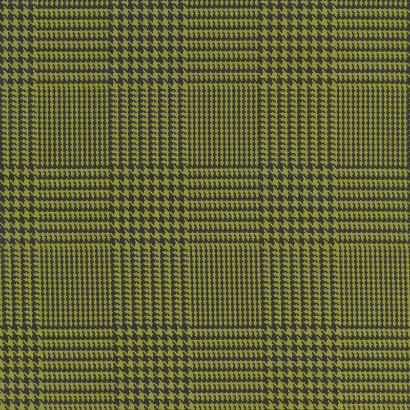 Black and green checkered plaid design | Shabby Fabrics