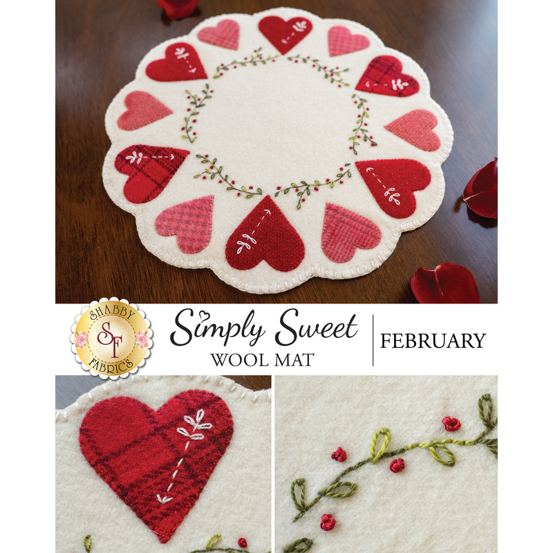Simply Sweet Mats - February - Wool Kit