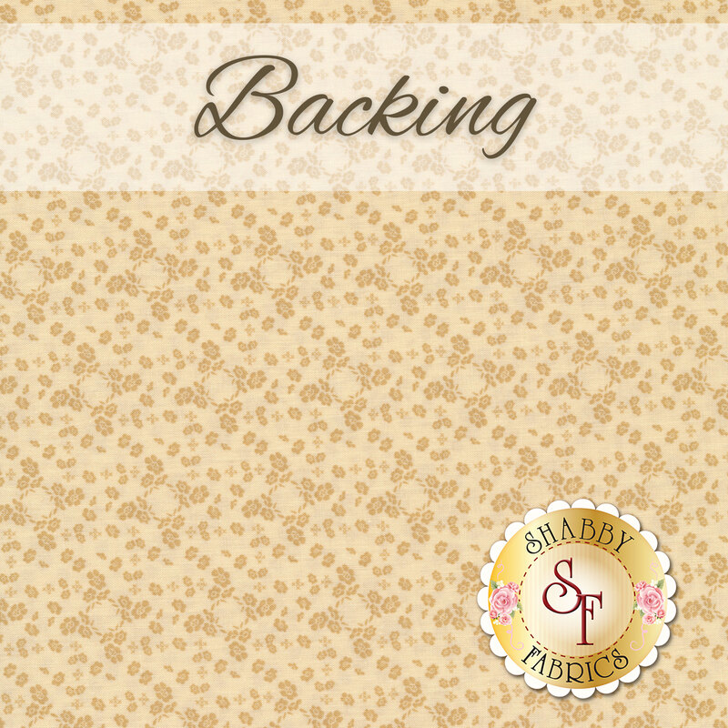 The coordinated backing for the Springville Quilt Kit | Shabby Fabrics