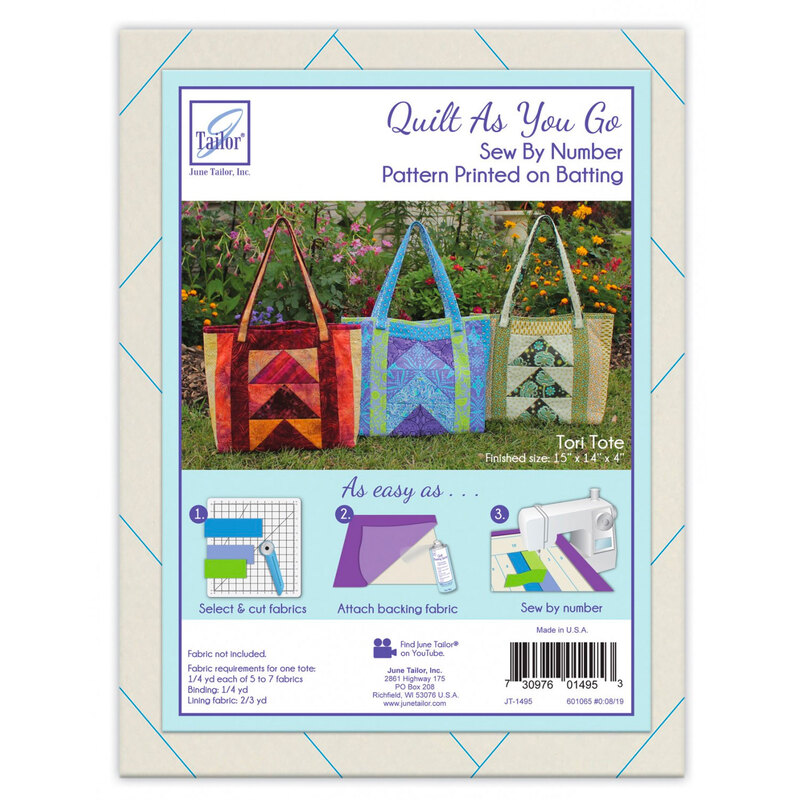 A package of the Quilt As You Go Tori Tote Batting