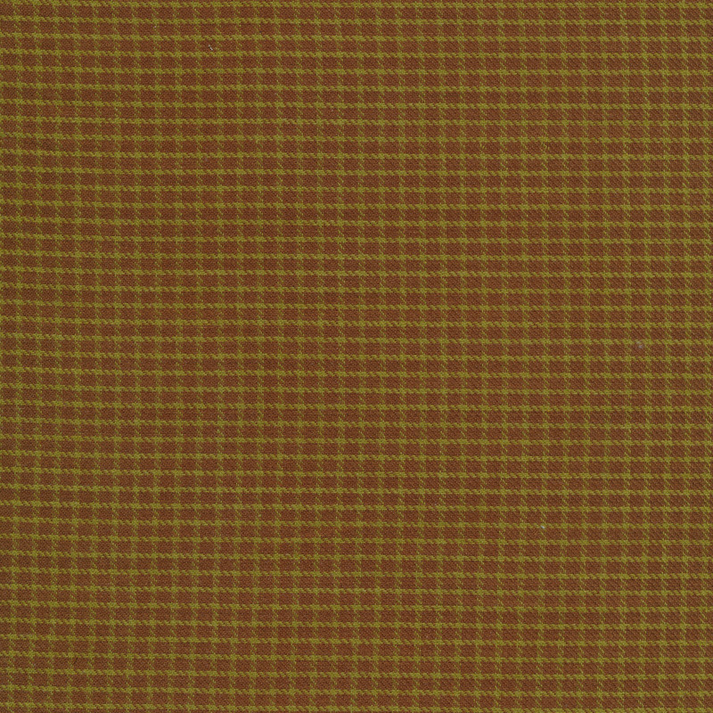 Green and brown check design | Shabby Fabrics
