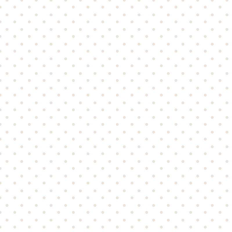 Pearlescent polka dots on a white background | Shabby Fabrics