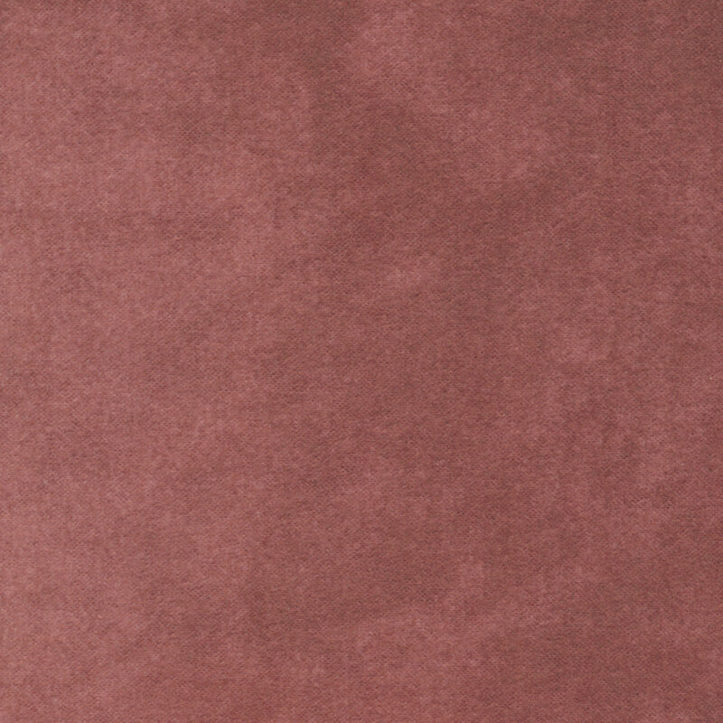 Mottled dark dusty rose wool flannel fabric | Shabby Fabrics