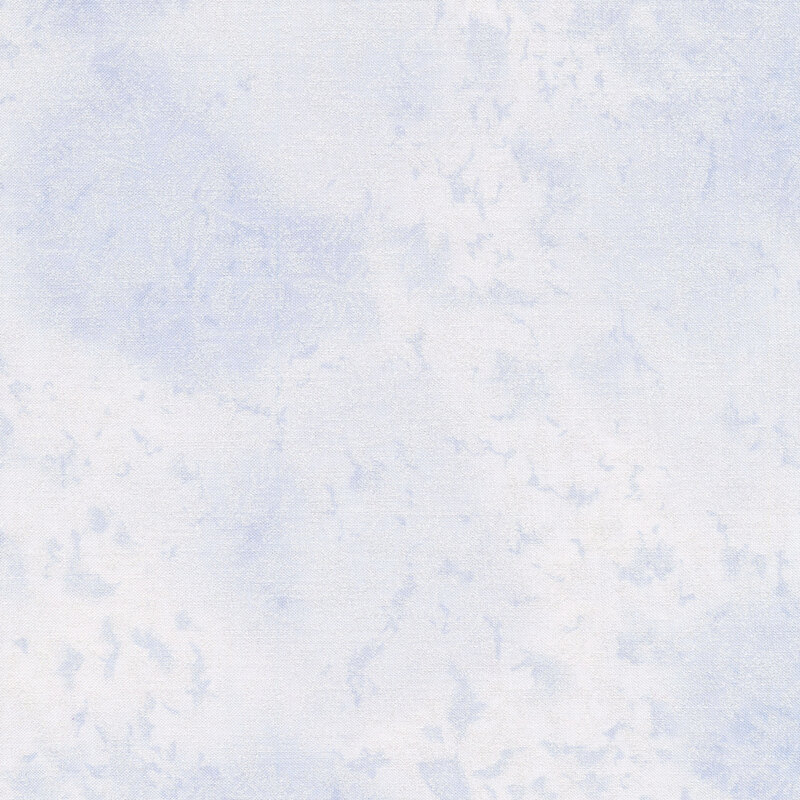 Tonal light blue fabric features mottled design with metallic frost accents | Shabby Fabrics