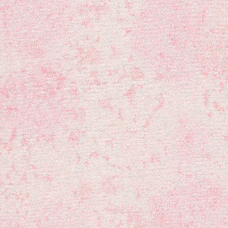 Tonal light pink fabric features mottled design with metallic frost accents | Shabby Fabrics
