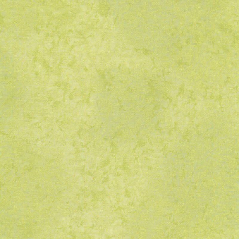 Tonal light green features mottled design with metallic frost accents | Shabby Fabrics