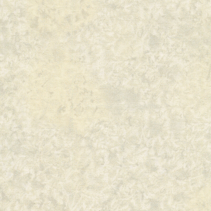 Tonal cream fabric features mottled design with metallic frost accents | Shabby Fabrics