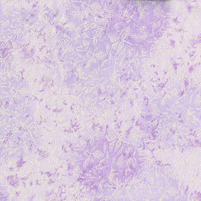 Tonal purple fabric features mottled design with metallic frost accents | Shabby Fabrics