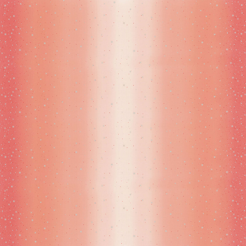 Popsicle pink ombre with metallic stars and starbursts | Shabby Fabrics