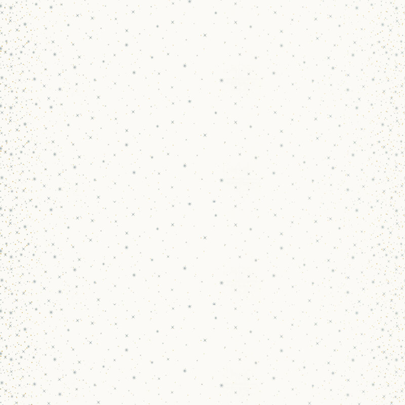 Off white with metallic stars and starbursts | Shabby Fabrics