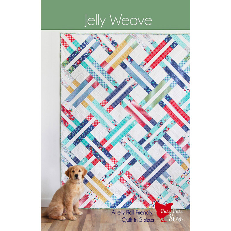 The front of the Jelly Weave pattern by Cluck Cluck Sew