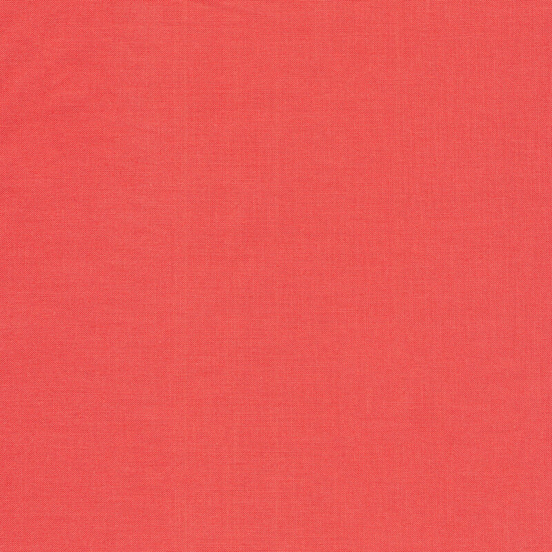 Solid bright red peach fabric | Shabby Fabrics