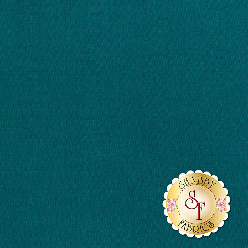 Dark teal fabric features light texture design | Shabby Fabrics