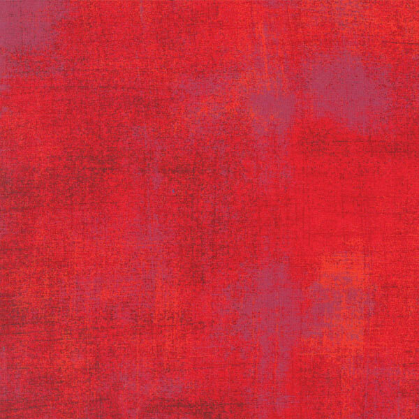 Red grunge textured fabric | Shabby Fabrics
