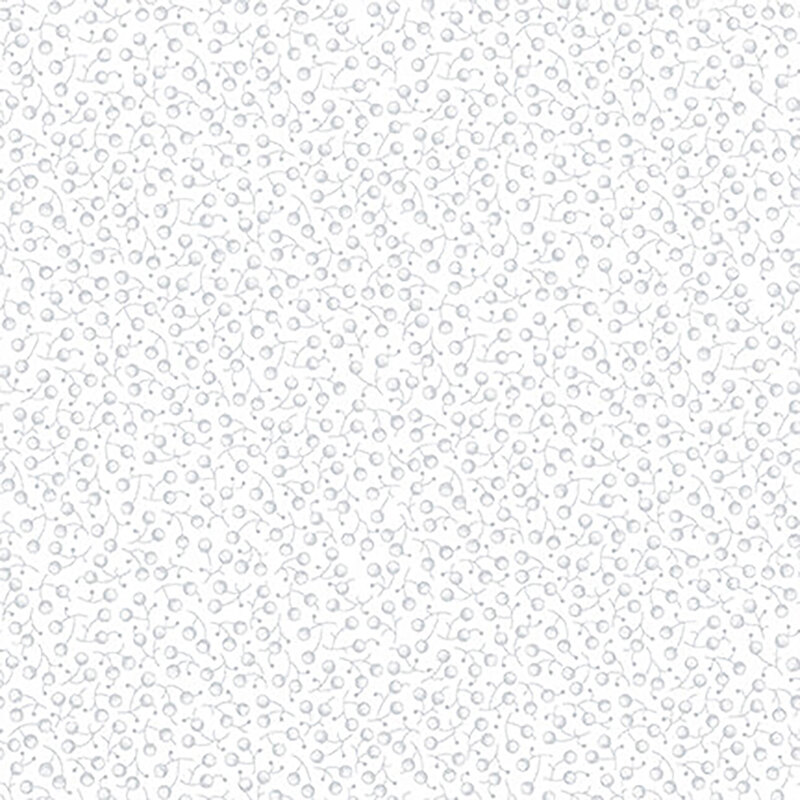Small berries all over white | Shabby Fabrics