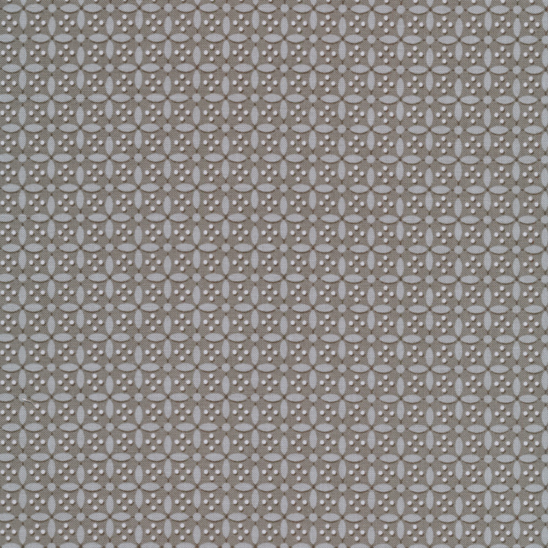 Fabric features tonal gray tiny geometric patterns | Shabby Fabrics