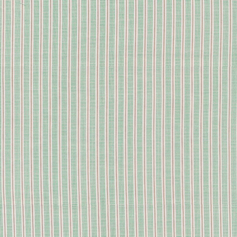 Solid grey and dotted green stripes on a white background | Shabby Fabrics