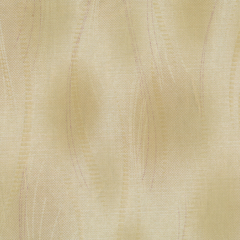 Fabric features cream tonal composite overlay with dark waves | Shabby Fabrics