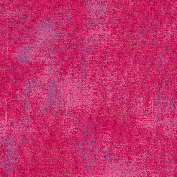 Bright red grunge textured fabric | Shabby Fabrics