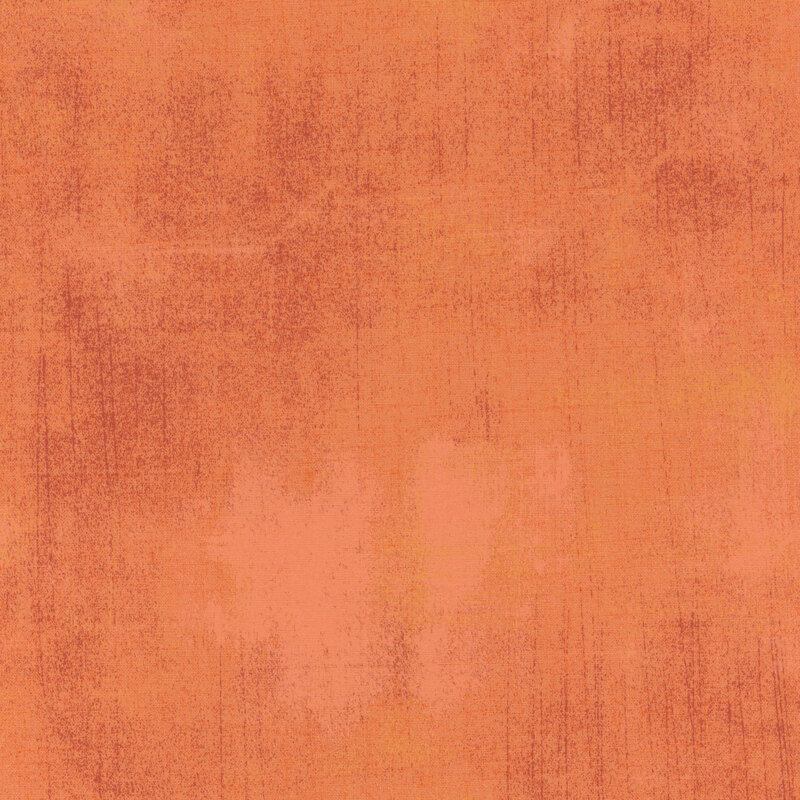 Mottled orange grunge textured fabric | Shabby Fabrics