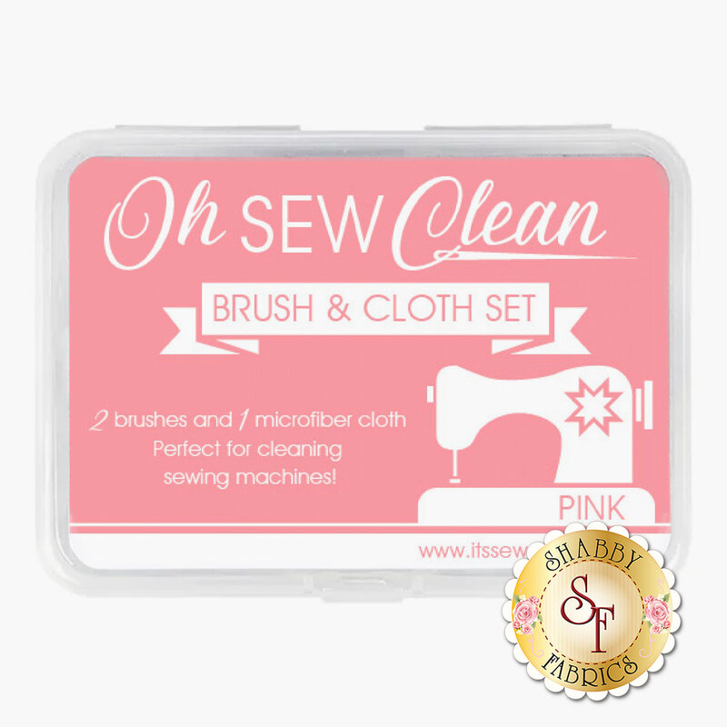 Oh Sew Clean - Brush & Cloth Set - Pink