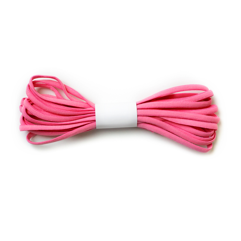 Banded Stretch Elastic - Pink - 1/6