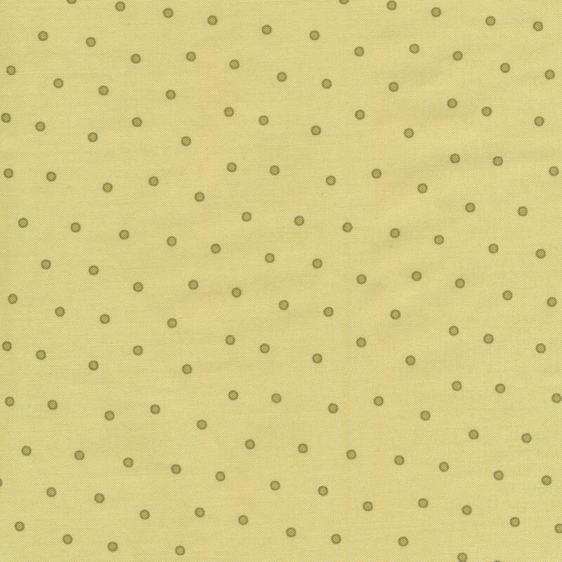 Green tonal polka dots | Shabby Fabrics