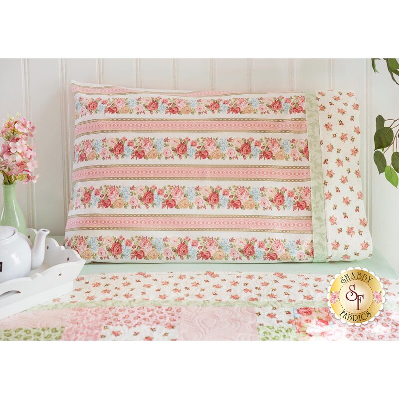 Magic Pillowcase Kit - A Peaceful Garden Flannel - Standard Size | Shabby Fabrics