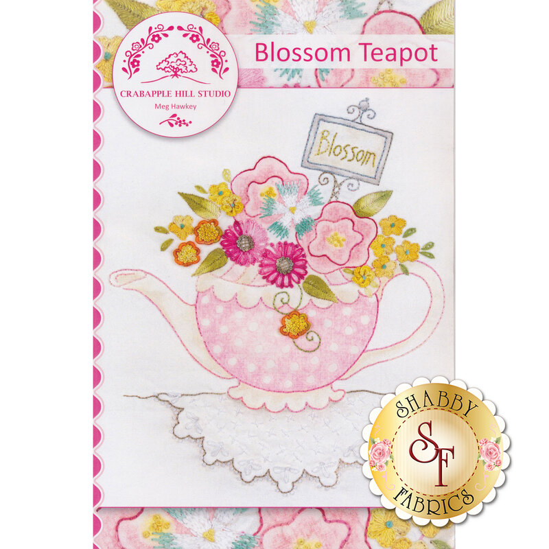 The front of the Blossom Teapot Pattern | Shabby Fabrics